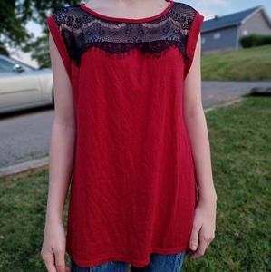 Red and black shirt by H "hybrid"